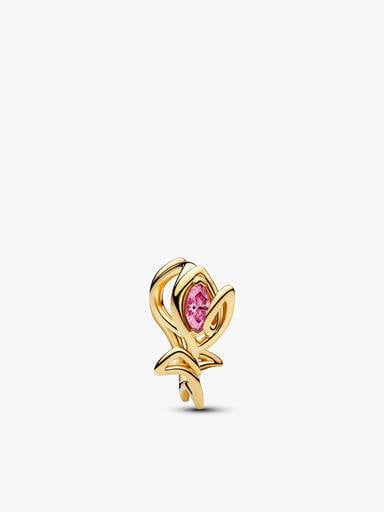 Conjunto de Presente Pulseira Coração e Charms Borboleta & Tulipa em Filigrana