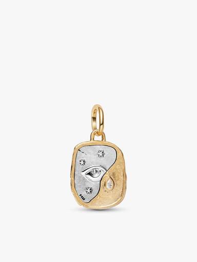 Conjunto de Presente Colar Medalhão Olho