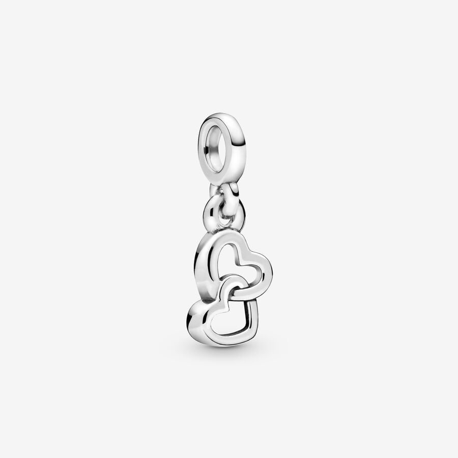 Mini Pendente Chained Hearts Pandora ME image number 0