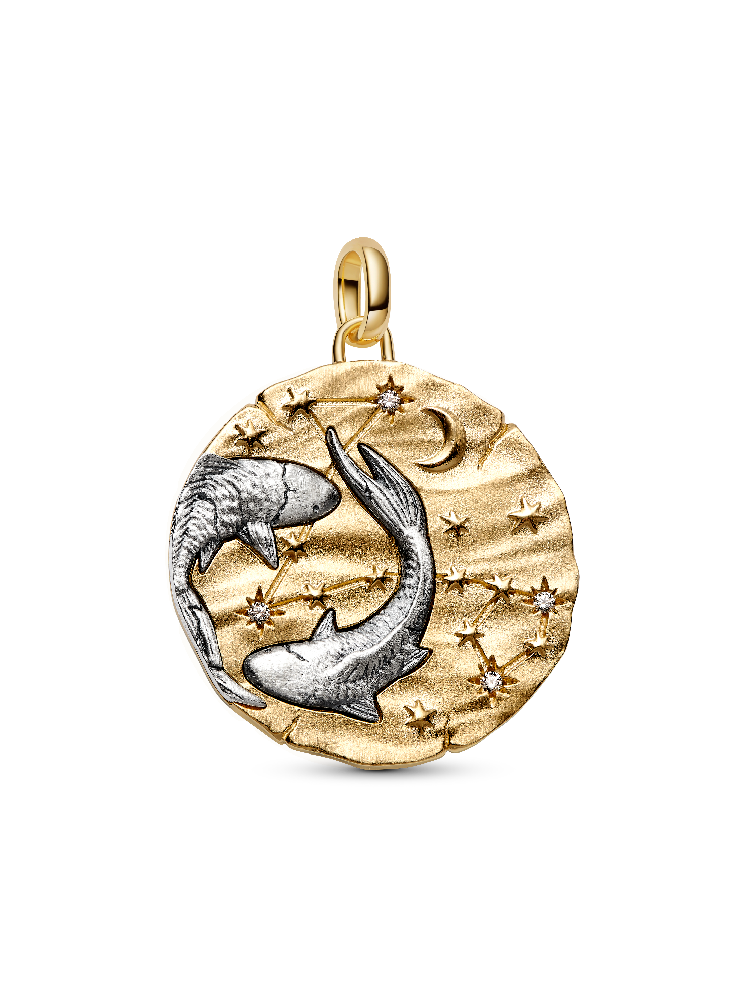 Conta Medalhão XL Zodíaco Peixes
