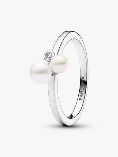 Anel Duo Treated Freshwater Cultured Pearls