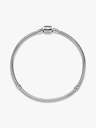 Pulseira Malha Snake Fecho Barril
