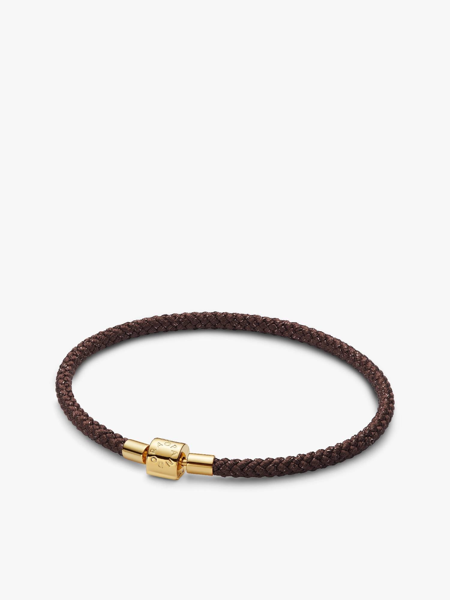 Pulseira Cordão Castanho Brilhante