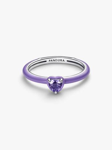 Anel Coração Chakra Lilás