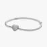 Pulseira Malha Snake e Coração Cintilante Pulseira Malha Snake e Coração Cintilante