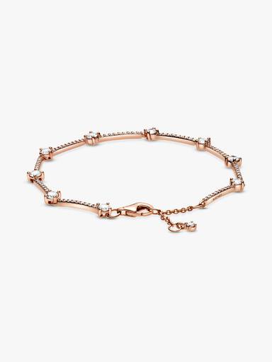 Pulseira Pavé Bars, Pandora Rose