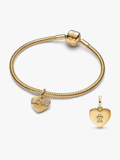 Conjunto de Presente Pulseira com Charm em Forma de Coração LOVE
