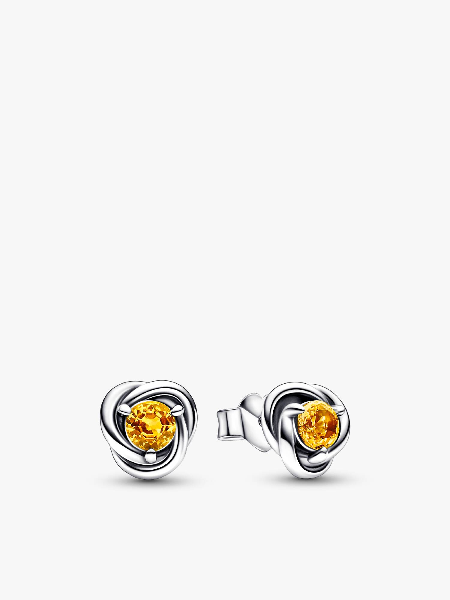 Brincos Eternity Circle cor de mel