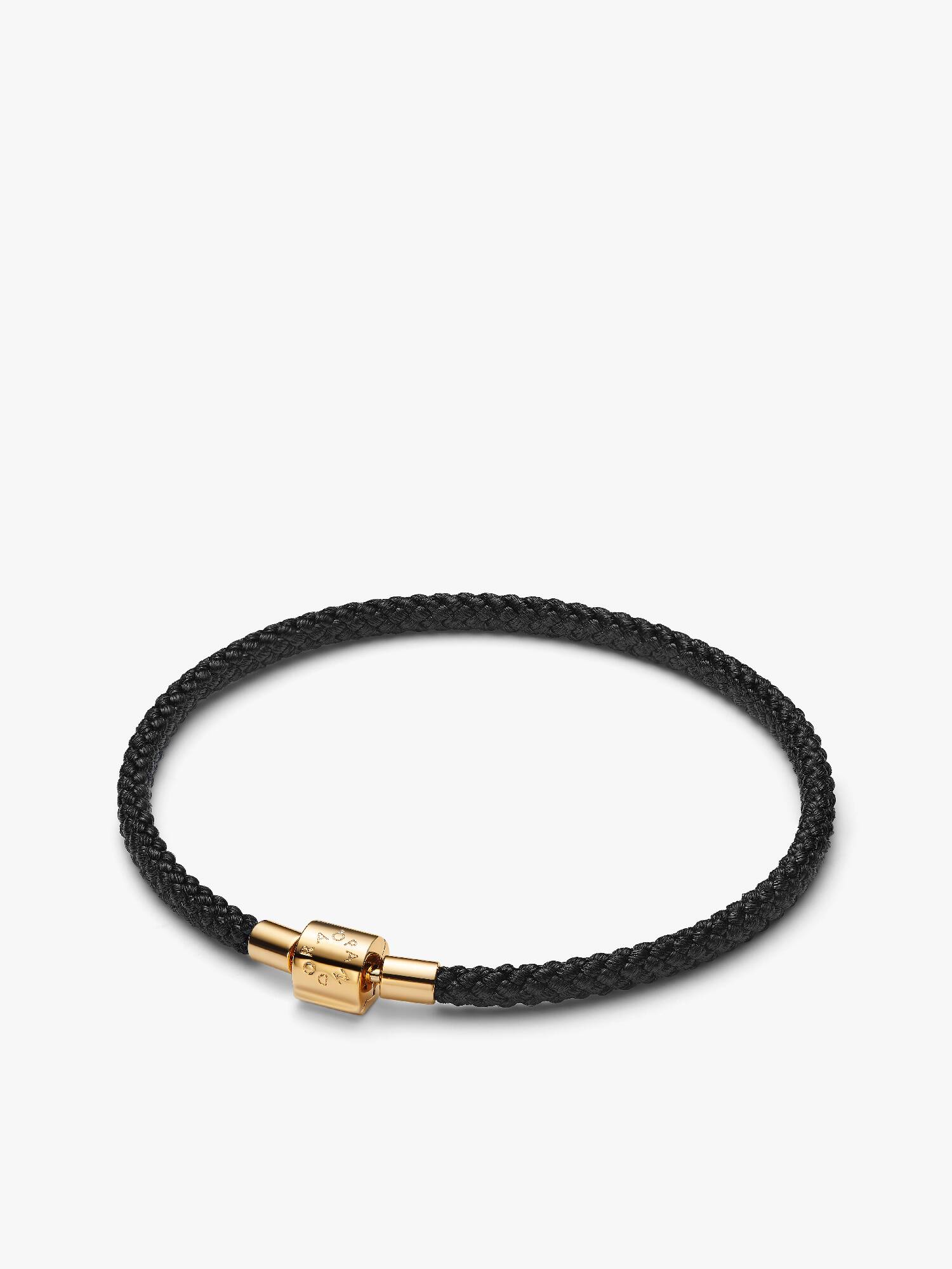 Pulseira Cordão Preto Brilhante