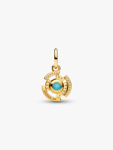 Conta Pendente Reator Arco Iron Man Marvel Revestimento de ouro 14k