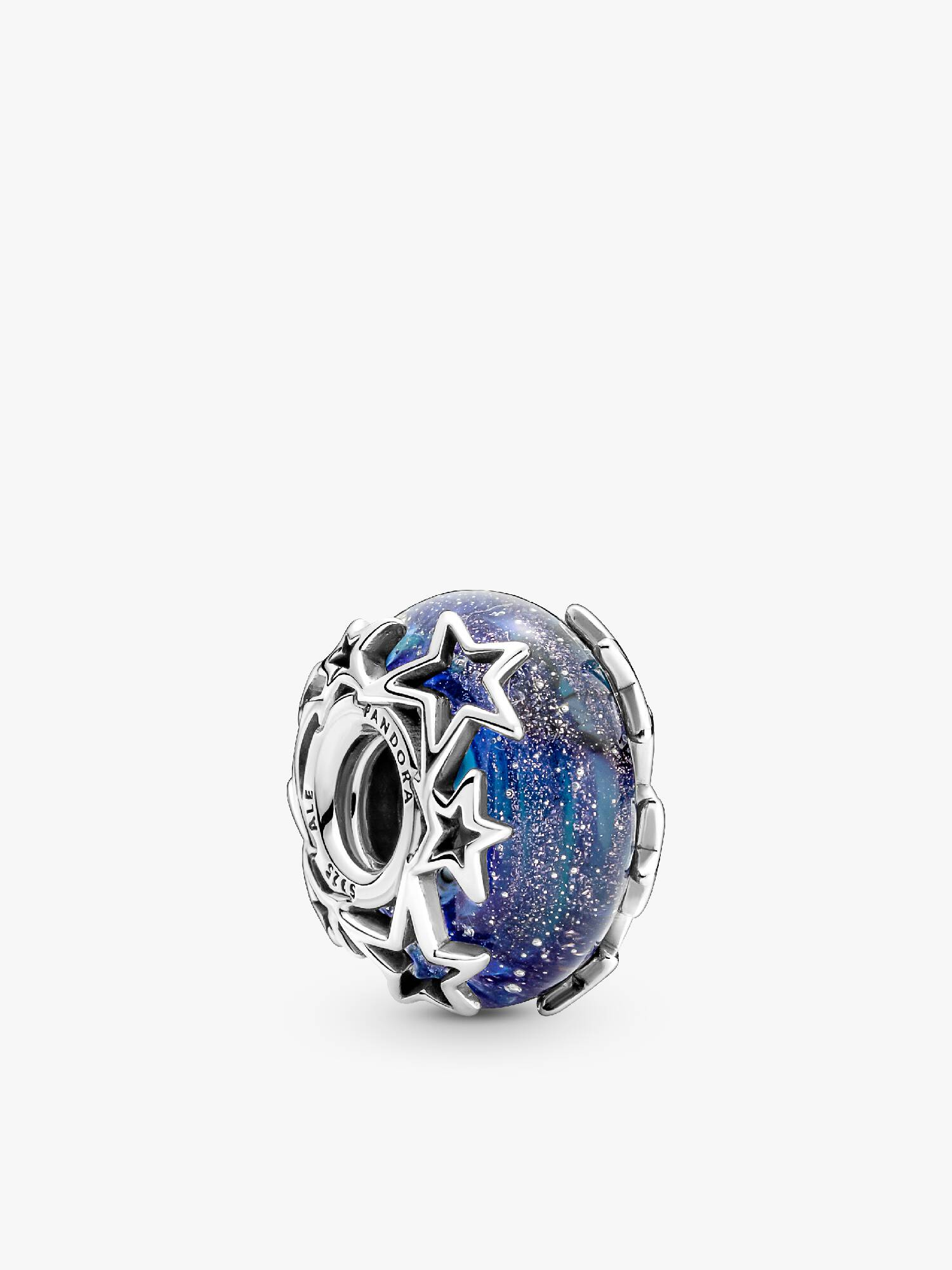 Conta Murano Galáxia Azul & Estrela