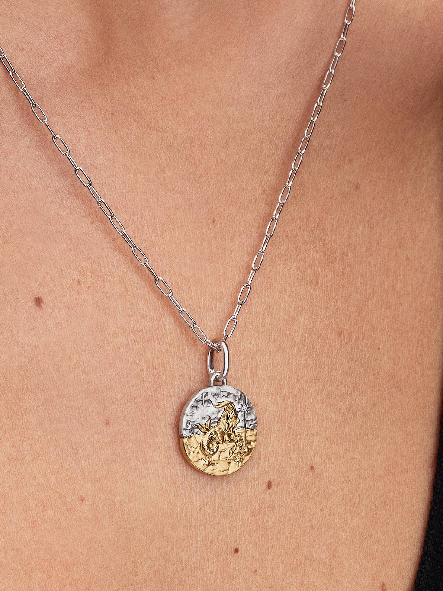 Conta Medalhão Zodíaco Capricórnio