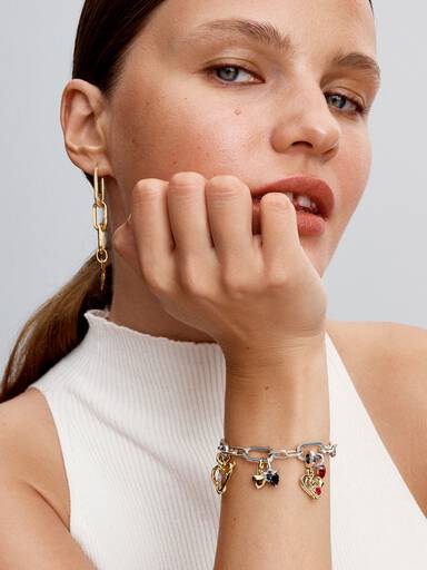Pulseira de corrente cinco elos de abrir Pandora ME