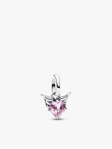Conjunto Pulseira Coração Rosa