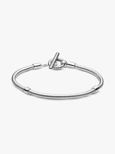Pulseira com fecho em T malha Snake