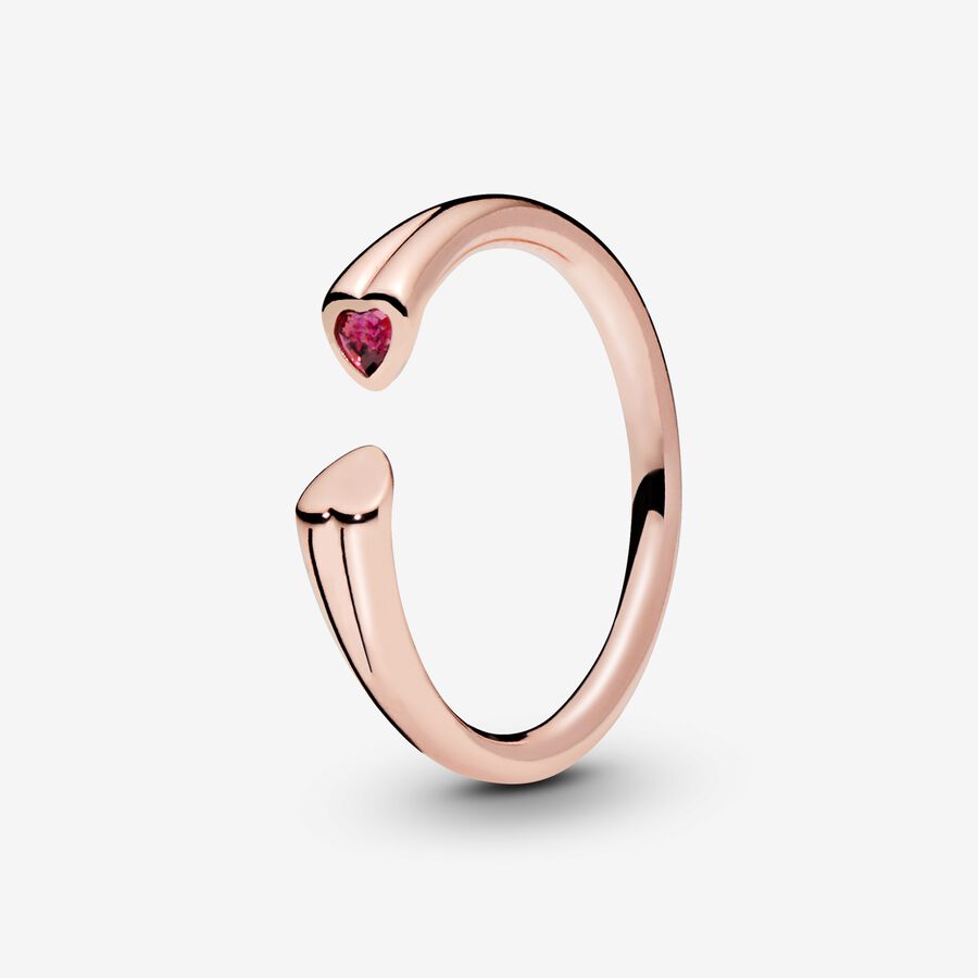 Anel Two Hearts PANDORA ROSE image number 0