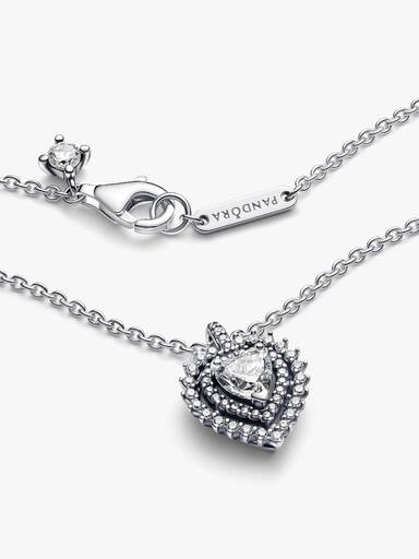 Colar Sparkling Heart Halo Pendant
