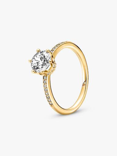Anel Clear Brilhante CFilan Solitaire