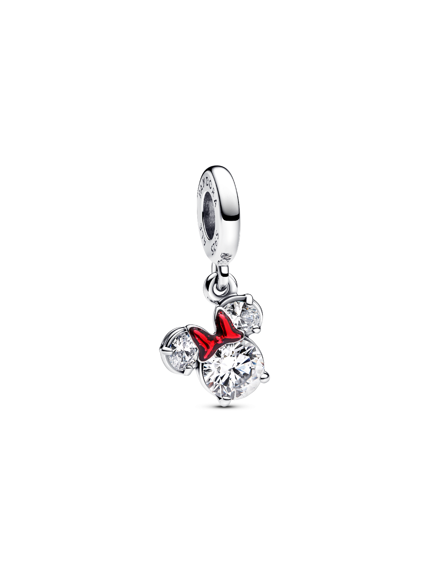 Conta Pendente Silhueta da Minnie Disney Prata