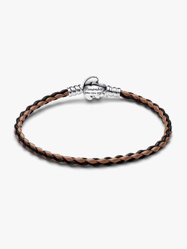 Pulseira em couro com fecho Pandora Moments Disney O Rei Leão