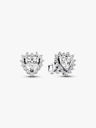 Brincos Sparkling Heart Halo