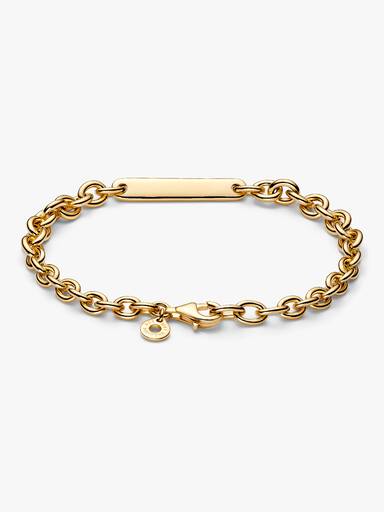 Pulseira de Elos com Barra Gravável