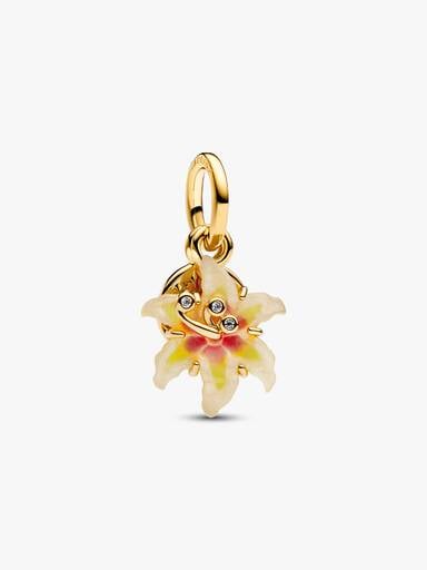 Conta Brilha no Escuro Flor Gota de Sol Tangled Disney