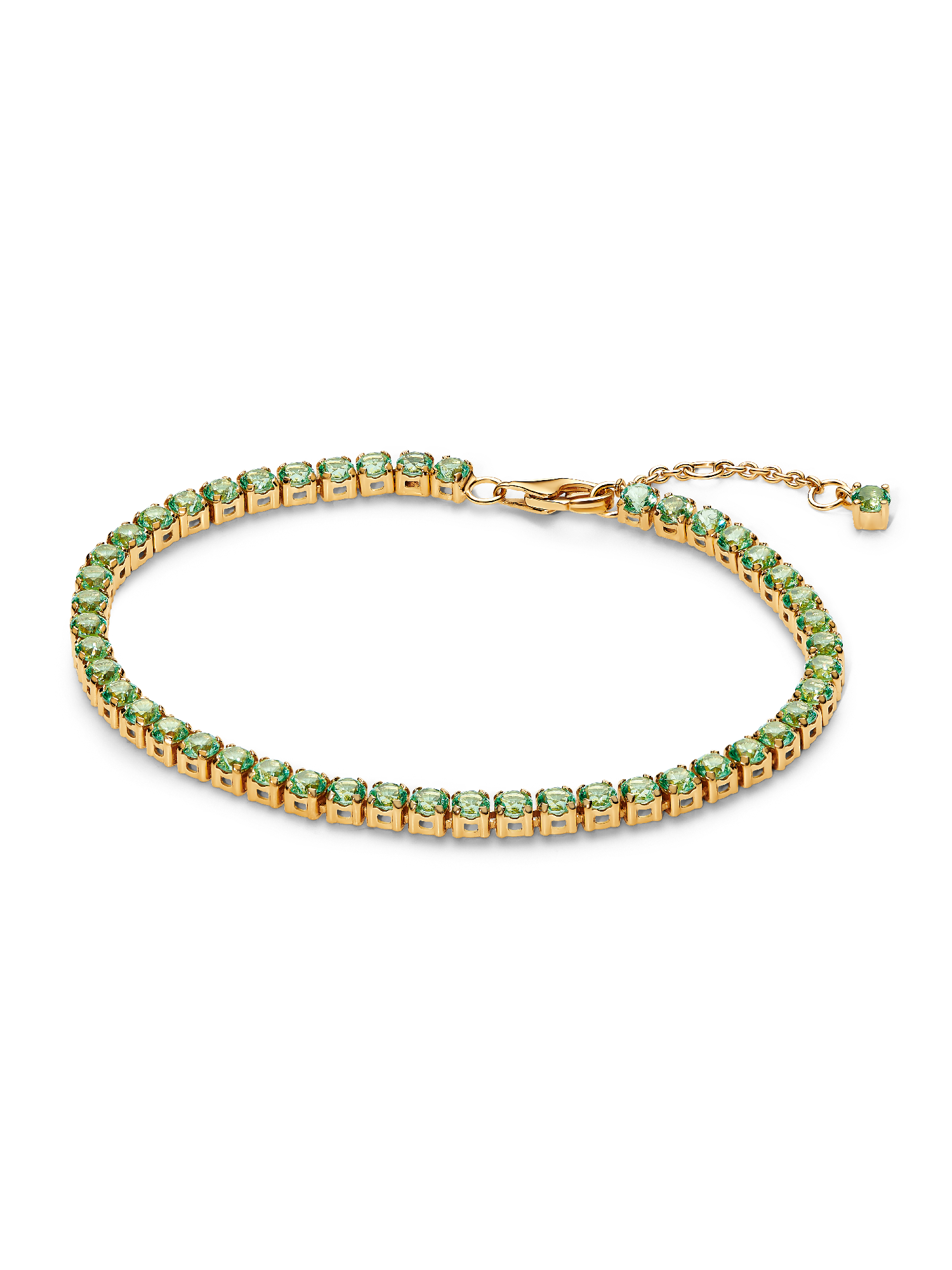 Pulseira de Ténis Verde Brilhante