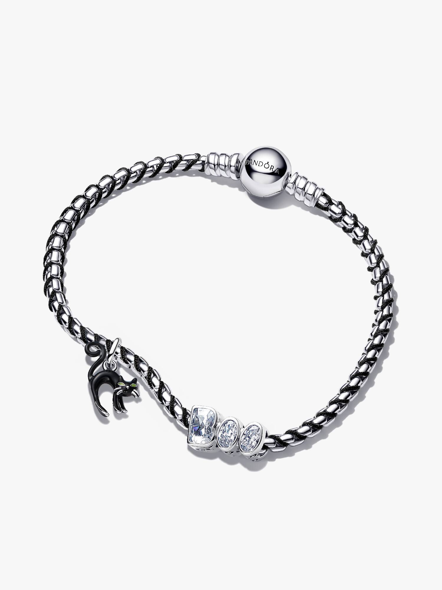 Conjunto de Presente Pulseira Gato Preto Halloween