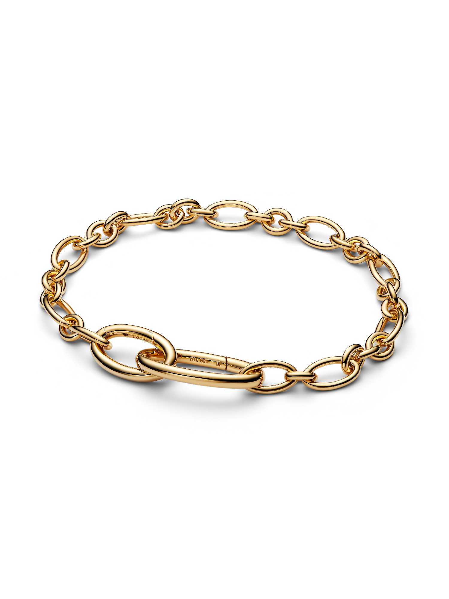Pulseira de Corrente de Elos Ovais de Abrir