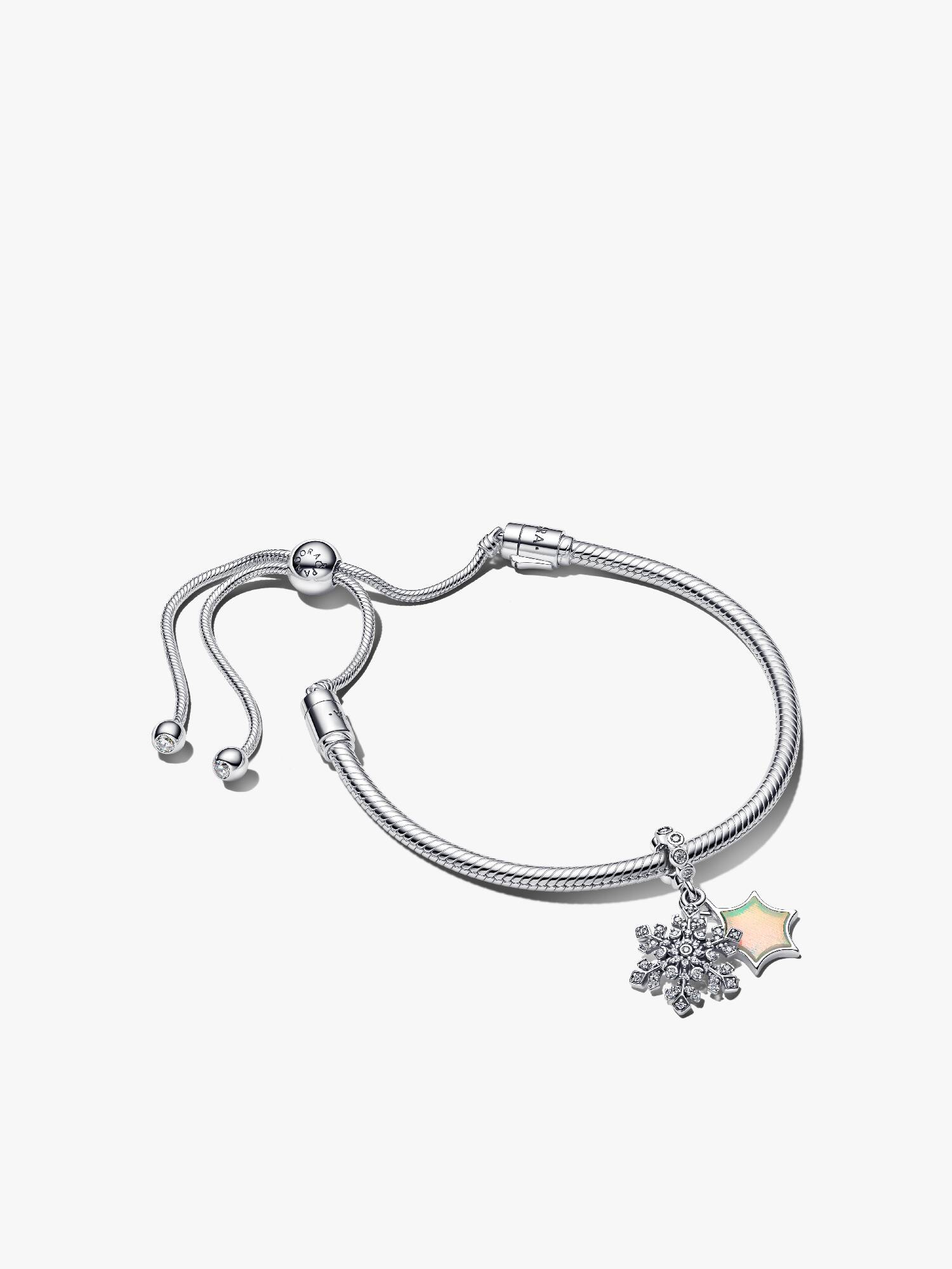 Conjunto de presente Pulseira Floco de Neve Opalescente