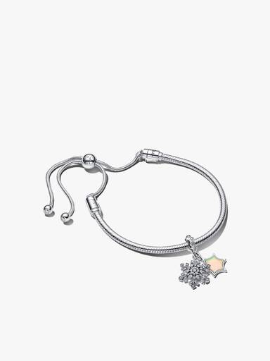 Conjunto de presente Pulseira Floco de Neve Opalescente