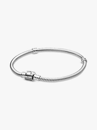 Pulseira Malha Snake Fecho Barril