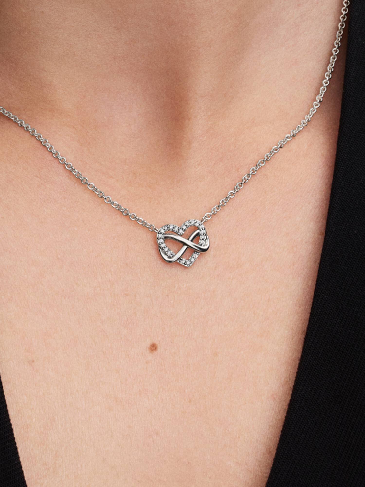 Colar Sparkling Infinity Heart