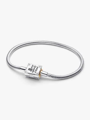 Pulseira Corrente Serpente Conto das Princesas Disney