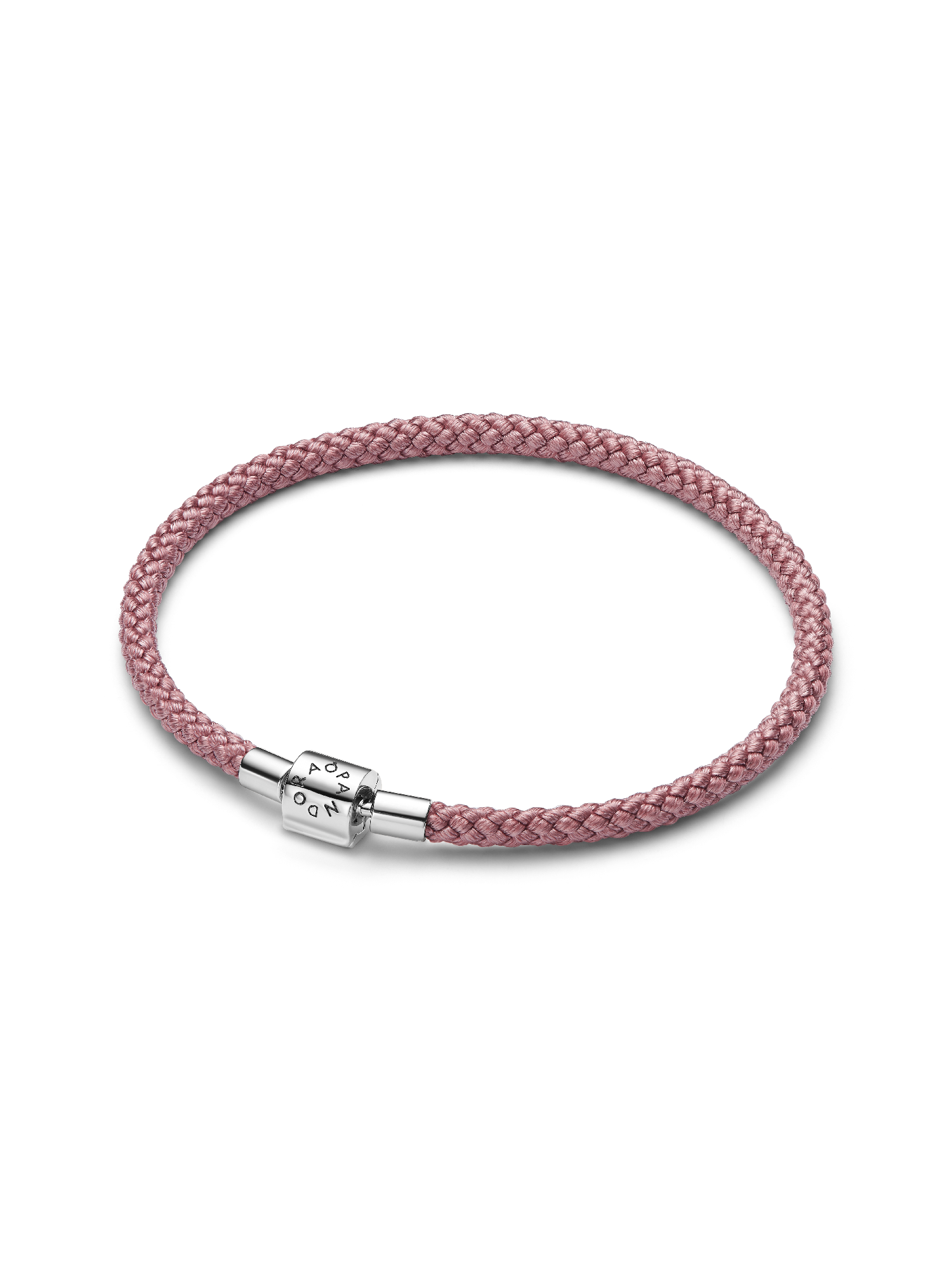 Pulseira Cordão Rosa Brilhante