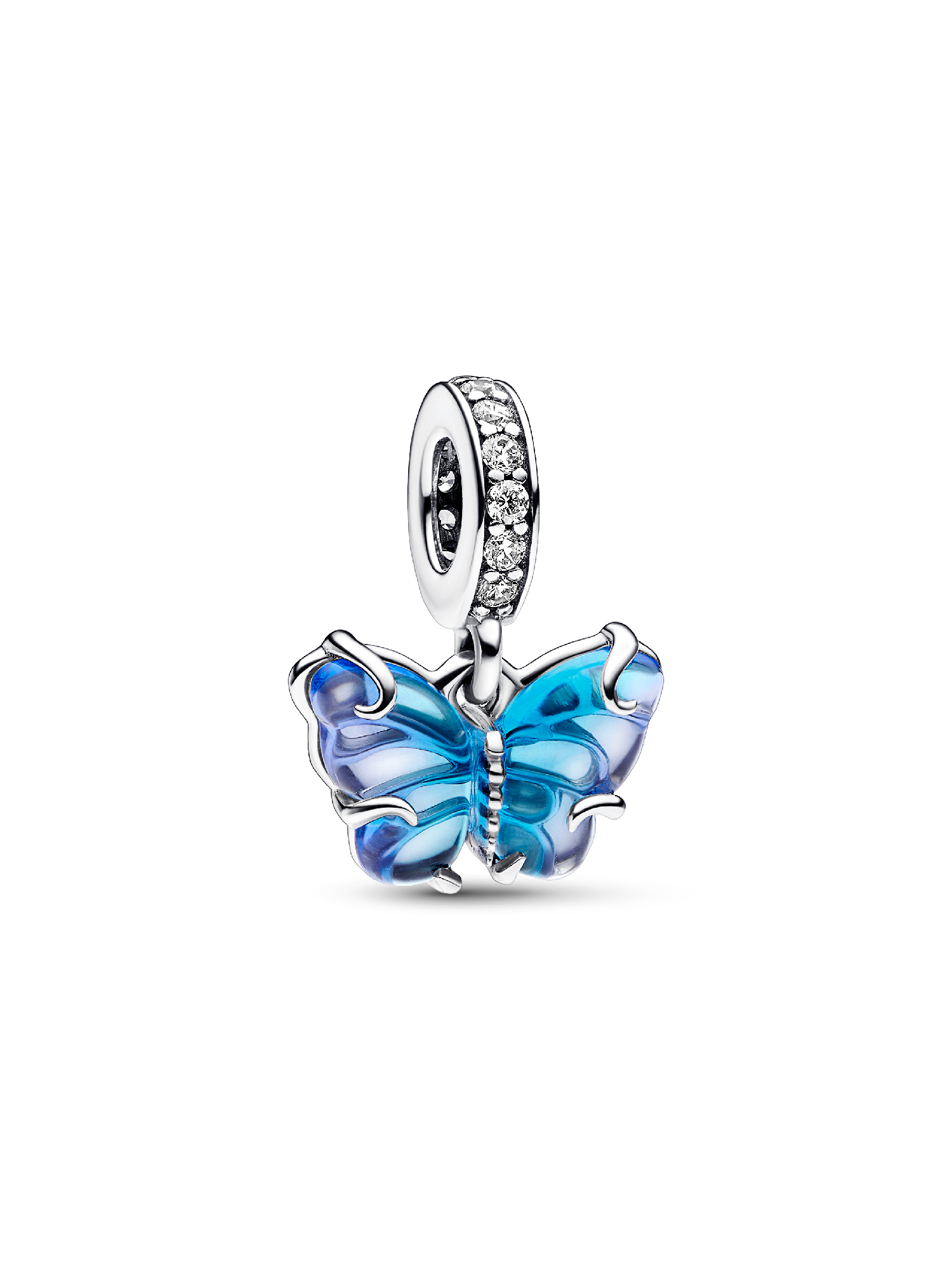 Conta Pendente Murano Borboleta Azul