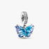 Conta Pendente Murano Borboleta Azul Conta Pendente Murano Borboleta Azul
