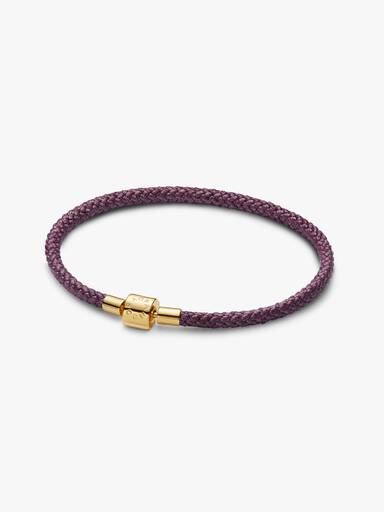 Pulseira Cordão Lilás Brilhante