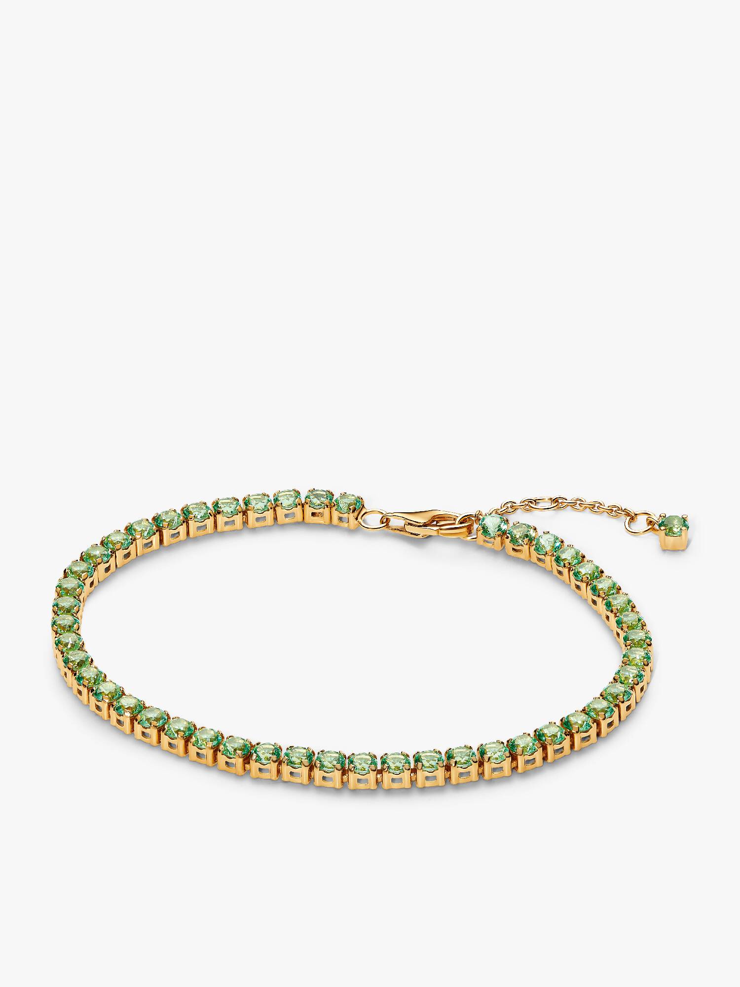 Pulseira de Ténis Verde Brilhante