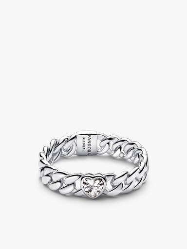 Conjunto de Presente Pulseira e Anel de Corrente Cubana