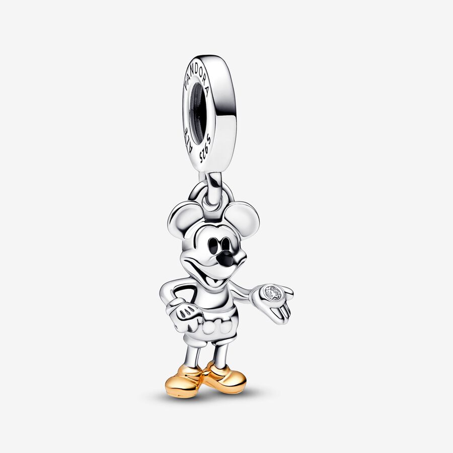 Conta Pendente Diamante de Laboratório Mickey 100º Aniversário Disney image number 0