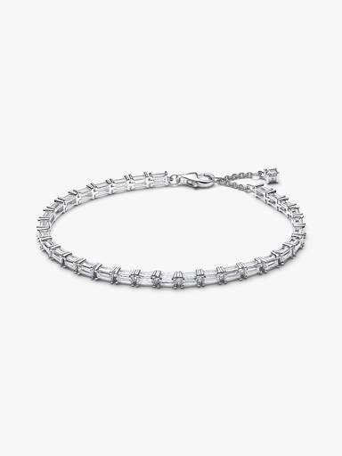 Pulseira de Ténis Baguette Cintilante