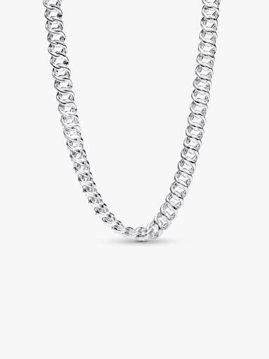 Colar de Corrente Cubana Pavé