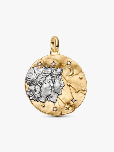 Conta Medalhão Grande Zodíaco Gémeos