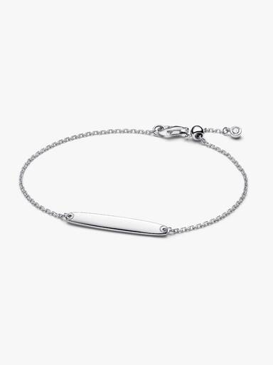 Pulseira de Corrente com Barra Gravável