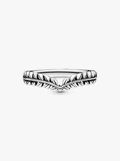 Anel Wishbone Grãos de Trigo