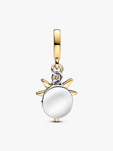 Conta Pendente Estrela do Norte Gravavel com Diamante Criado em Laboratorio0.009 ct TW