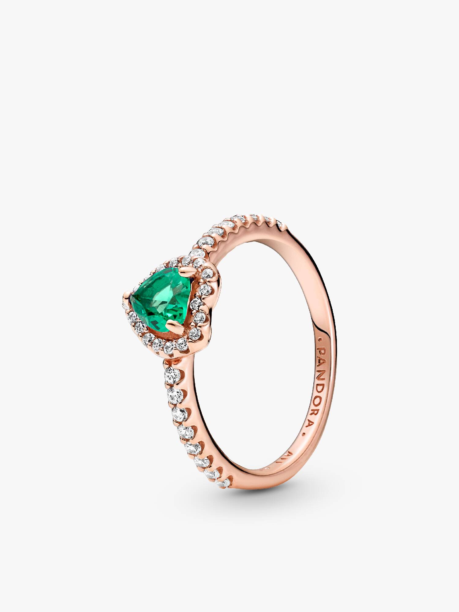Anel Sparkling Elevated Heart