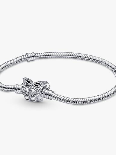 Pulseira Malha Snake com Fecho Borboleta